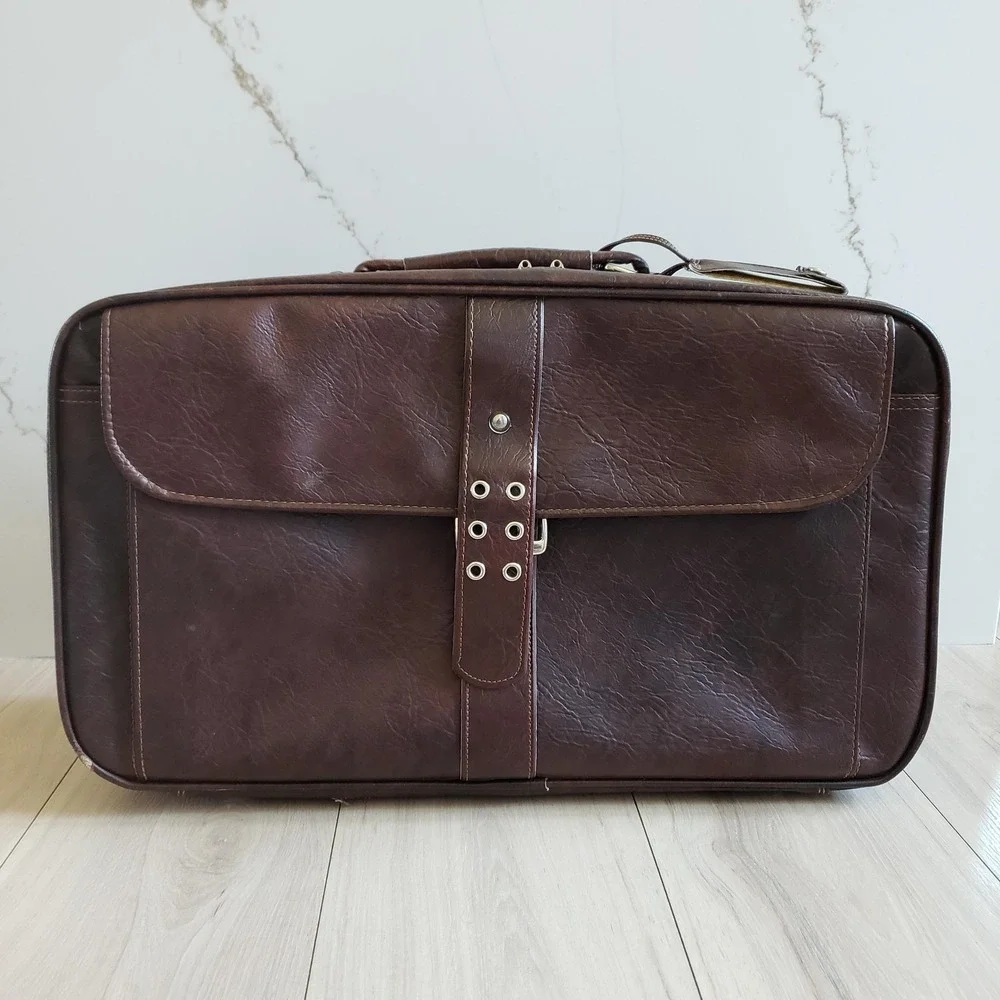 Vintage Samsonite Suitcase Silhouette II Brown 22